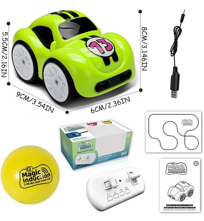 Smart Follow-Me Cartoon Car - Gesture-Sensing Remote Control Car for Toddlers