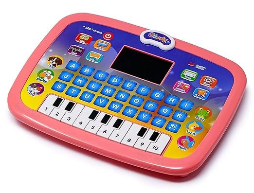 Kids Educational Learning Tablet - LED Screen Laptop with Alphabet, Numbers, Music & Games