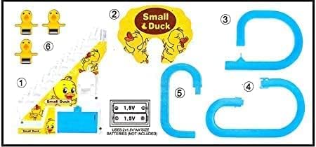 Small Duck Stair Climbing Toy - Electric Duck Slide Track with Lights & Music