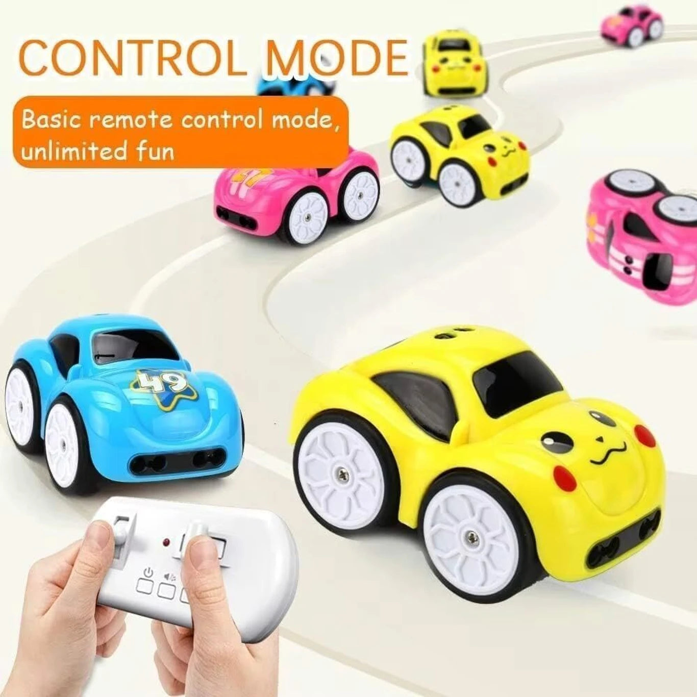 Smart Follow-Me Cartoon Car - Gesture-Sensing Remote Control Car for Toddlers